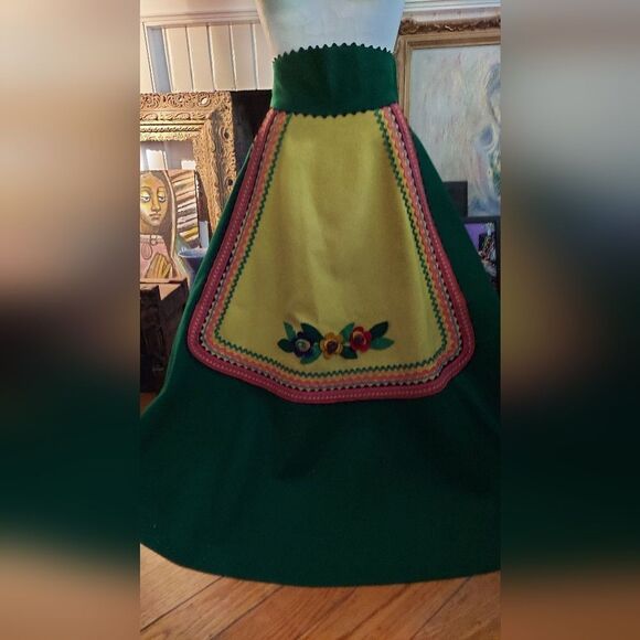 Vintage I. Magnin Importers Maxi Skirt Authentic 1960s Fashion Scandinavian - Picture 1 of 7